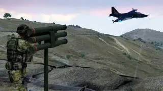 Su-25 Takes a Direct Hit from Starstreak Missile | Aircraft Shot Down | ARMA 3: Milsim