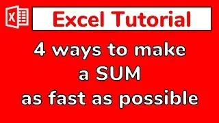 Excel FASTER than light - How to make a sum as fast as possible - Doctor Excel 