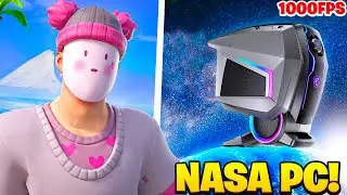 Playing Fortnite on 9999 FPS (NASA PC)