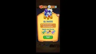 Peggle Blast Level 103 (Invaders) - Success; 2/3 Stars [Ricochet]