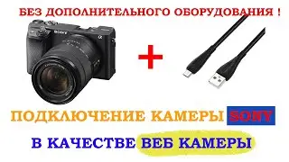 Подключение камеры SONY как ВЕБ КАМЕРЫ по USB