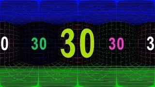 30 sec COUNTDOWN TIMER ( v 630 ) with VOICE 10 to 0 - 360 grad video VR