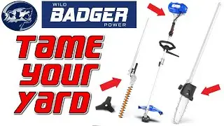 Wild Badger Power 4 in 1 tool tames your Lawn and Garden this Summer!