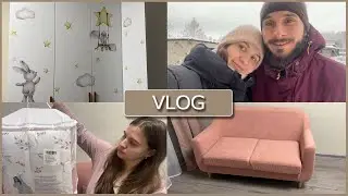 VLOG БЕРЕМЕНЯШКИ/КУПИЛИ ДИВАН С МЕГА МАРКЕТА В ДЕТСКУЮ/ПОСЫЛКИ С WILDBERRIE/СОБРАЛИ КРОВАТКУ