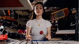 A bunch of percussion through the world's largest pedal board