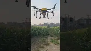 40kg granular fertilizer spreading drone #drone #dronesprayer