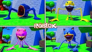 ENCUENTRO a TODOS  los PERSONAJES de SHIN SONIC TAPES en ROBLOX!