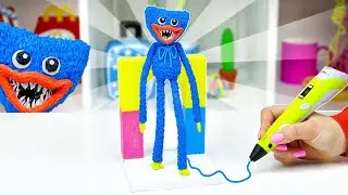 Сделала ХАГГИ ВАГГИ из POPPY PLAYTIME 😱 3D РУЧКА ЛАЙФХАКИ Коллекция Фигурок