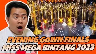 ATEBANG REACTION | MISS MEGA BINTANG 2023 GRAND FINALS EVENING GOWN SEGMENT 