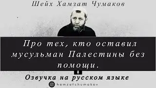 Озвучка на русском языке. Шейх Хамзат Чумаков про тех, кто оставил мусульман Палестины без помощи.