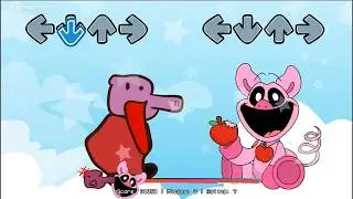 FNF Smiling Critters vs Peppa All Phases Sings Pony Girl - Bluey & Bingo mods - Friday Night Funkin'