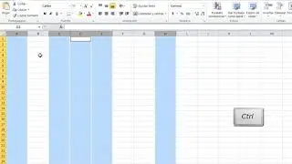 Cómo seleccionar filas, columnas y celdas salteadas en Excel