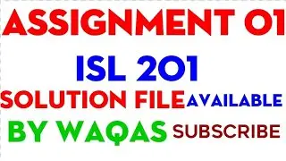 ISL201 Assignment 1 Solution  Spring 2021| ISL201 assignment 1 solution 2021