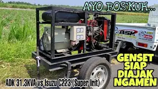 GENSET OPEN 31.3KVA MESIN PANTHER || + TRAILER  JOSS