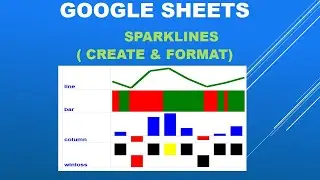 Google sheets- Create and format SPARKLINES