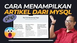 How to Display Articles from a Database - CRUD PHP MYSQL BOOTSTRAP