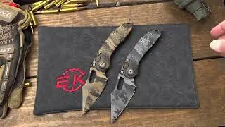 The Microtech/Borka Blades Camo Stitch Automatic Knife