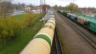 2TЭ116У-0111  проходит пограничную станция Нарва.