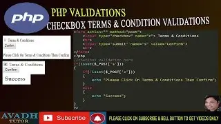 checkbox validation terms condition php || php checkbox validation | php validation | php tutorial