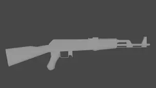 Blender 3D Silah (AK47) Modelleme Part 1