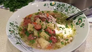 суп с лисичками