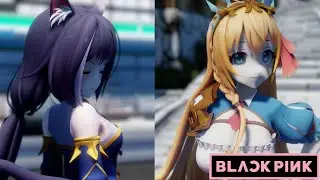 【PRINCESS CONNECT MMD 4K/60FPS】Pecorine & Kyaru 【BLACKPINK - DDU-DU DDU-DU】