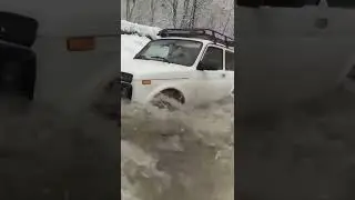 нива по бездорожью 