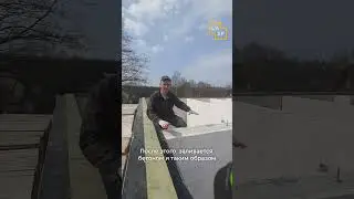 Устройство армопояса в u блоке газобетона
