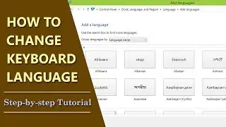 How to Change Keyboard Language | How to Remove Keyboard Language