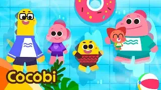 Swimming Song 🏊‍♀️🌊 + and More Songs for Kids | I Love Summertime! | Cocobi