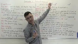 Separable and Galois extensions