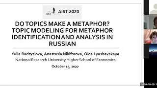 BEST: Do topics make a metaphor: topic modeling for metaphor identification and analysis in Russian