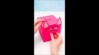 🌟 CUTEST DIY ! Une tirelire en carton 