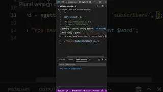 Pluralize word using ngettext function in PHP #shorts #short #vscode #shortvideo