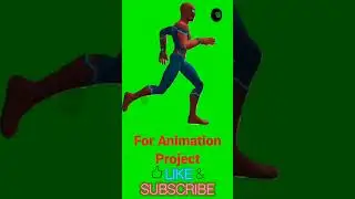 Spider man #green #chromakey #animation