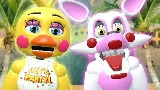 ANIMATRONICS vs TROPICAL HOLIDAY VACATION ✈ (Gmod FNAF Sandbox Funny Moments)
