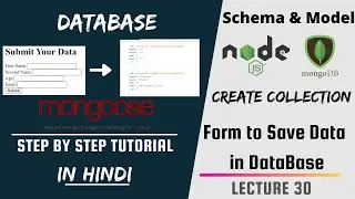 Save Data to Database using Mongoose Js |Express, Ejs  & Mongoose | Backend Web Development #30