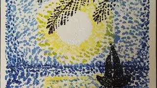 Pointillism Drawing |art |art history |watercolor |art style