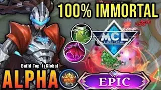 You Can't Stop Me! ALPHA Full Tank Build Deadly & Strongest -Build Top 1 Global ALPHA ~ MLBB