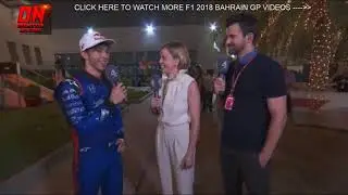 F1 2018 Bahrain GP  Pierre  Interview Post Race