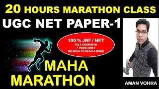 Maha Marathon Paper 1 Ugc net 2020
