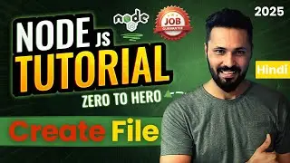 Node JS Tutorial in Hindi #17 Create File with Requested Form Data