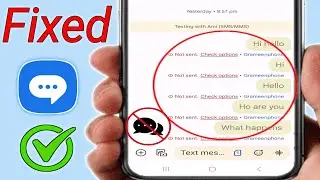 How to fix message not send android error | Not Sending Check Option Problem |Fix sms sending failed