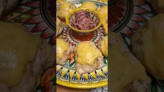 Куриные котлеты с грибами.