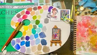 Swatching beam paints and art journal chat