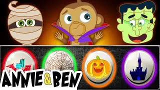 Halloween Funny Puzzle Game for Kids | Fun Time With SPOOKY MONSTERS | Educational Videos