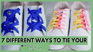 7 Different Ways To Tie Your Shoes! | VIX HACKS