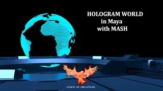 MASH WORLD Hologram/ Holograma en Maya con Mash