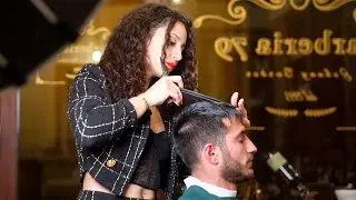 ASMR 💈 ITALIAN LADY BARBER “FREESTYLE”