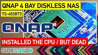 QNAP CPU Replacement Part 2. It didn't work but welded the CPU. Shame about the ripped pad.